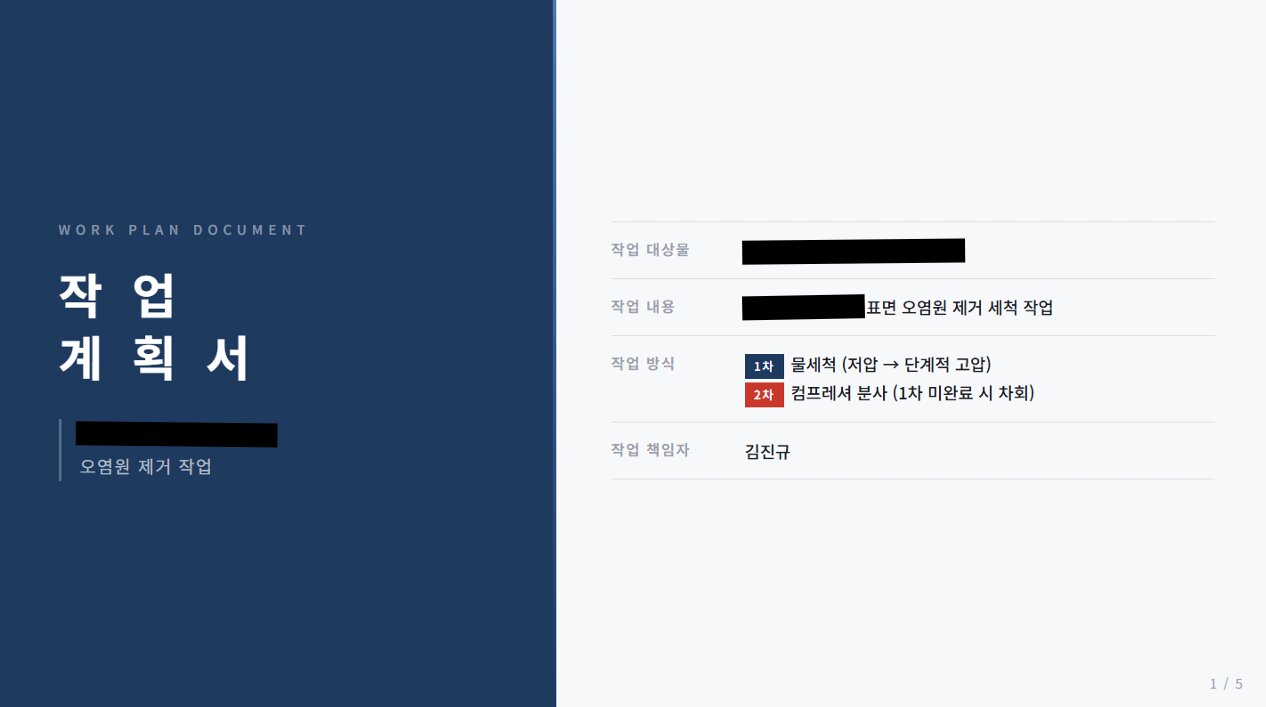 안전작업계획서 1